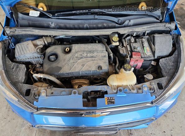 KL8CD6SA9JC481076 2018 CHEVROLET SPARK Синий Вид задней части салона