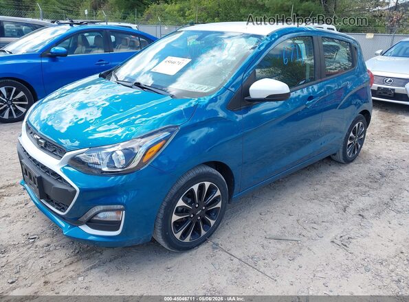 KL8CD6SA9MC740993 2021 CHEVROLET SPARK Синий Передняя левая четверть