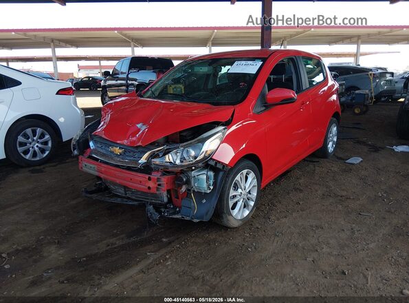 KL8CD6SAXKC712097 2019 CHEVROLET SPARK Красный Передняя левая четверть