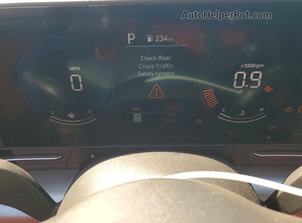 KM8HA3AB2TU370005 2026 HYUNDAI KONA Черный Вид щитка приборов