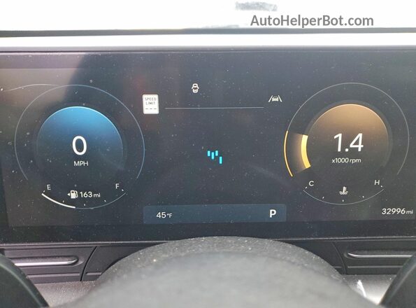 KM8HC3AB1SU321774 2025 HYUNDAI KONA Серый Вид щитка приборов