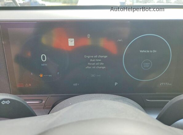 KM8HC3ABXRU051583 2024 HYUNDAI KONA Серый Вид щитка приборов