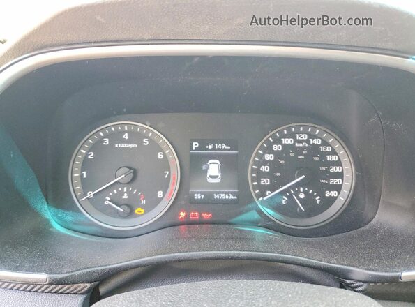 KM8J23A41LU160723 2020 HYUNDAI TUCSON Черный Вид щитка приборов