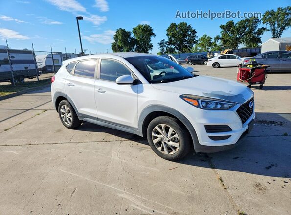 KM8J23A43LU114374 2020 HYUNDAI TUCSON Белый Передняя правая четверть