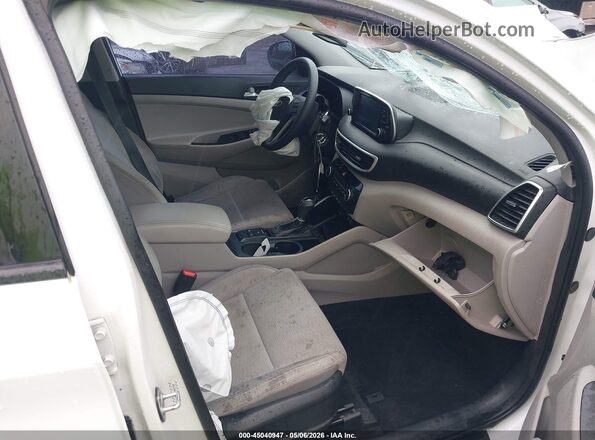 KM8J23A44LU109894 2020 HYUNDAI TUCSON Белый Вид салона спереди