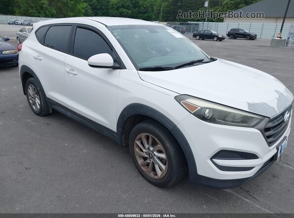 KM8J23A49GU033031 2016 HYUNDAI TUCSON Белый Передняя правая четверть