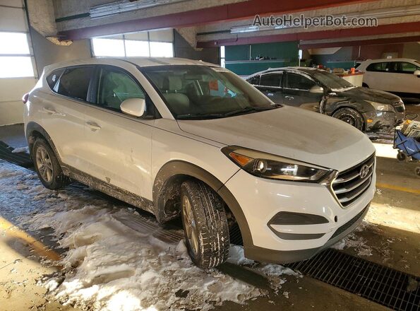 KM8J2CA41JU620203 2018 HYUNDAI TUCSON Белый Передняя правая четверть