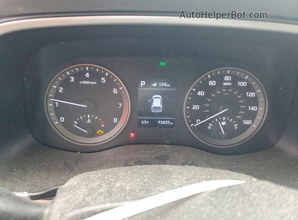 KM8J2CA42LU131716 2020 HYUNDAI TUCSON Черный Вид щитка приборов