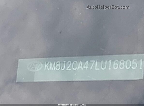 KM8J2CA47LU168051 2020 HYUNDAI TUCSON Красный Вид подкапотного пространства