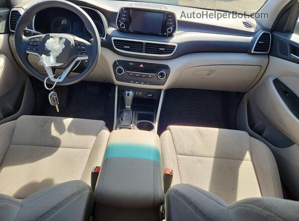 KM8J2CA48LU077774 2020 HYUNDAI TUCSON Белый Вид панели приборов