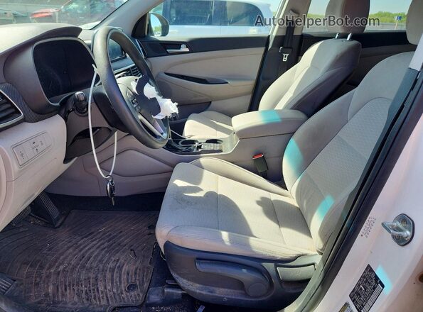 KM8J2CA48LU077774 2020 HYUNDAI TUCSON Белый Вид салона спереди