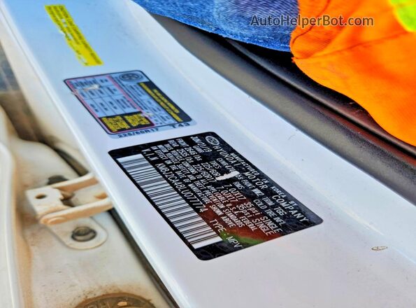 KM8J2CA48LU077774 2020 HYUNDAI TUCSON Белый Вид наклейки с VIN-кодом