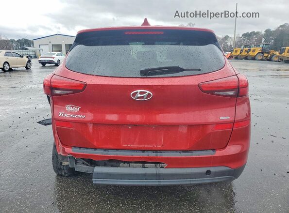 KM8J2CA48MU345448 2021 HYUNDAI TUCSON Red Rear view