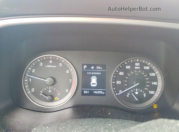 KM8J2CA48MU345448 2021 HYUNDAI TUCSON Red Instrument cluster view