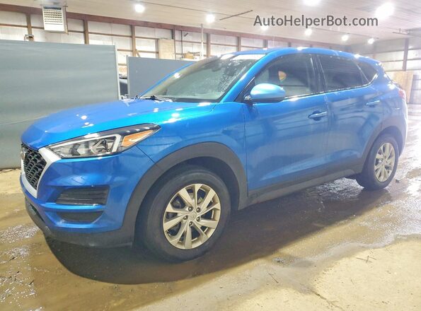 KM8J2CA49LU256471 2020 HYUNDAI TUCSON Синий Передняя левая четверть