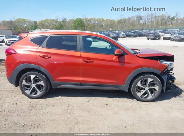 KM8J33A21GU057738 2016 HYUNDAI TUCSON Оранжевый Панорамный вид салона 360°