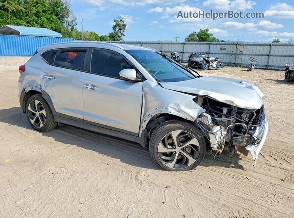 KM8J33A2XG0192409 2016 HYUNDAI TUCSON Серый Передняя правая четверть