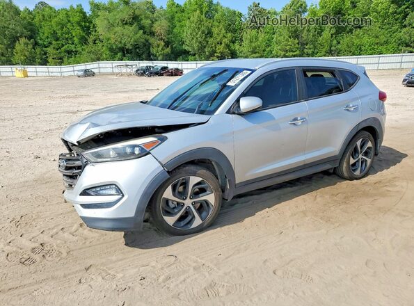 KM8J33A2XG0192409 2016 HYUNDAI TUCSON Серый Передняя левая четверть