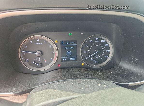 KM8J33A4XKU074886 2019 HYUNDAI TUCSON Белый Вид щитка приборов
