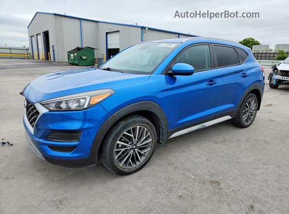 KM8J33AL7KU995552 2019 HYUNDAI TUCSON Blue Vista tres cuartos delantera izquierda