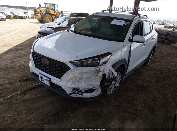 KM8J3CA43LU200748 2020 HYUNDAI TUCSON Белый Передняя левая четверть