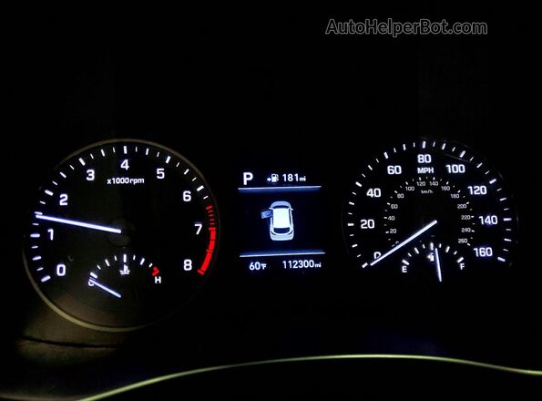 KM8J3CA44LU190294 2020 HYUNDAI TUCSON Black Widok zestawu wskaźników
