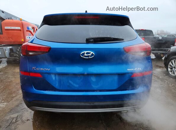 KM8J3CAL0LU144775 2020 HYUNDAI TUCSON Blue Widok z tyłu
