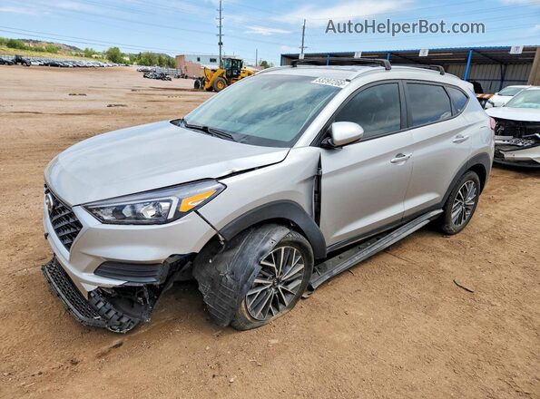 KM8J3CAL0LU254032 2020 HYUNDAI TUCSON Silver წინა მარცხენა ხედი სამი მეოთხედიდან