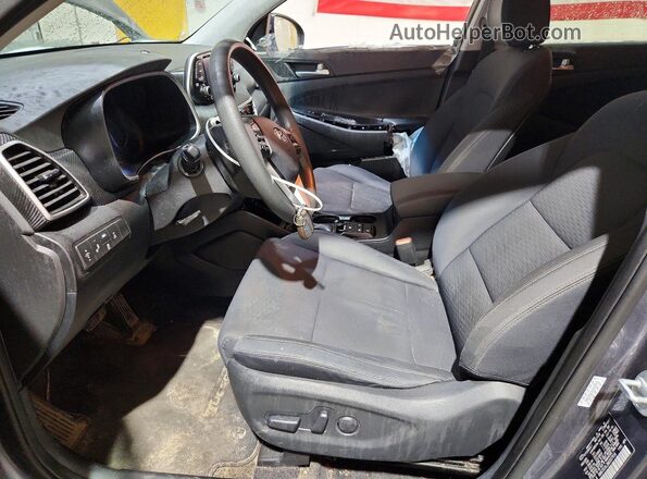 KM8J3CAL2MU337916 2021 HYUNDAI TUCSON Gray წინა სალონის ხედი