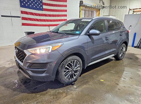 KM8J3CAL2MU337916 2021 HYUNDAI TUCSON Gray წინა მარცხენა ხედი სამი მეოთხედიდან