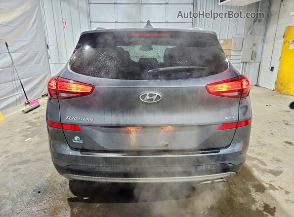 KM8J3CAL2MU337916 2021 HYUNDAI TUCSON Gray უკანა ხედი