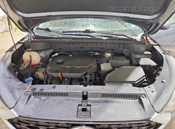 KM8J3CAL2MU337916 2021 HYUNDAI TUCSON Gray ძრავის განყოფილების ხედი