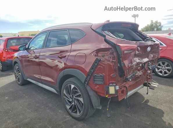 KM8J3CAL7LU218659 2020 HYUNDAI TUCSON Maroon Tył lewy