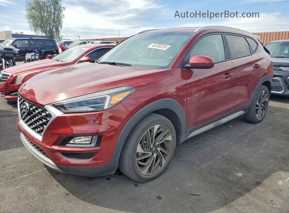 KM8J3CAL7LU218659 2020 HYUNDAI TUCSON Maroon Przód lewy