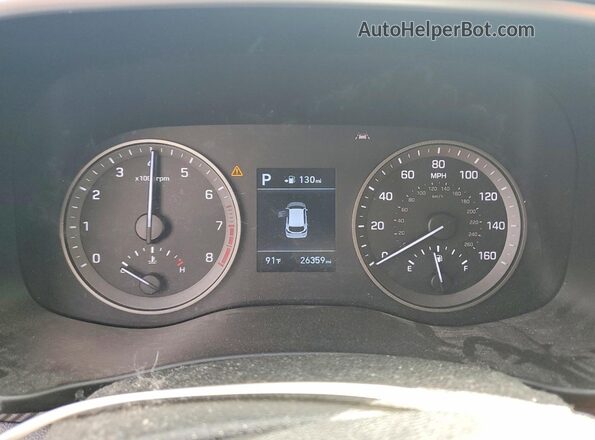KM8J3CAL7LU218659 2020 HYUNDAI TUCSON Maroon Widok zestawu wskaźników