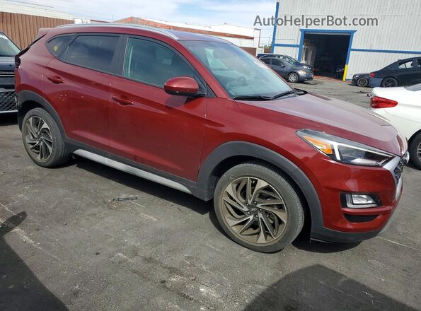 KM8J3CAL7LU218659 2020 HYUNDAI TUCSON Maroon Przód prawy
