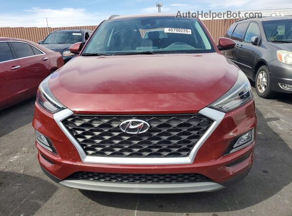 KM8J3CAL7LU218659 2020 HYUNDAI TUCSON Maroon Widok z przodu