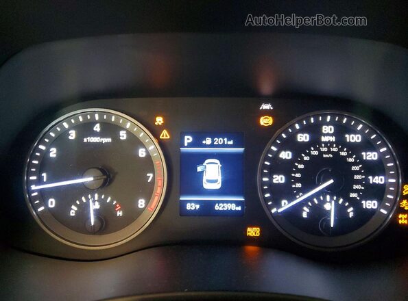 KM8J3CALXKU851686 2019 HYUNDAI TUCSON Черный Вид щитка приборов