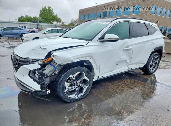 KM8JECA19NU031838 2022 HYUNDAI TUCSON Белый Передняя левая четверть