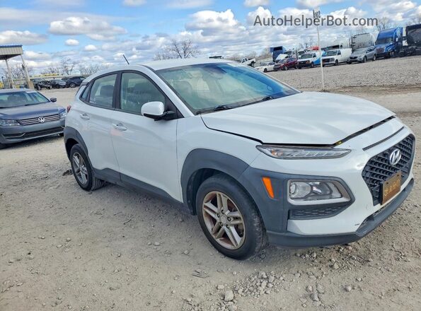 KM8K12AA2KU270945 2019 HYUNDAI KONA Белый Передняя правая четверть