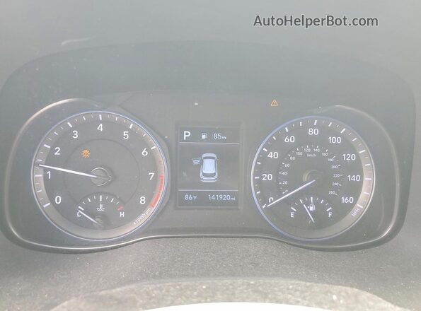 KM8K12AA5LU426252 2020 HYUNDAI KONA Синий Вид щитка приборов