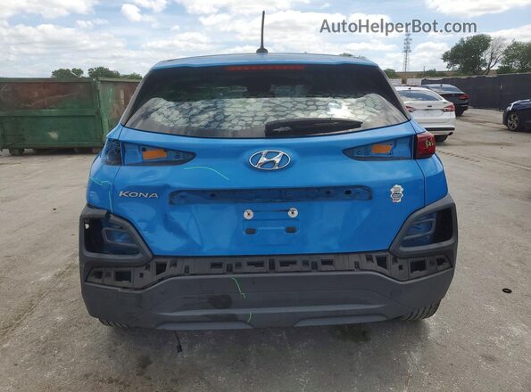 KM8K12AA5LU426252 2020 HYUNDAI KONA Синий Вид сзади