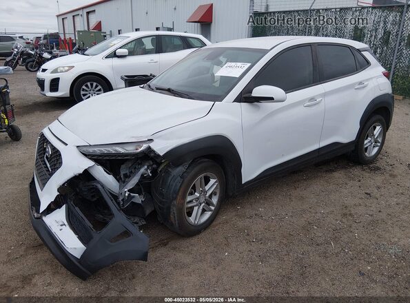 KM8K12AA8LU407632 2020 HYUNDAI KONA Белый Передняя левая четверть