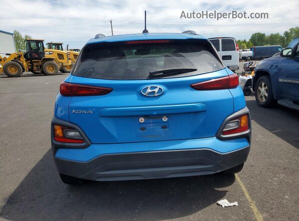 KM8K22AA9LU481283 2020 HYUNDAI KONA Синий Вид сзади