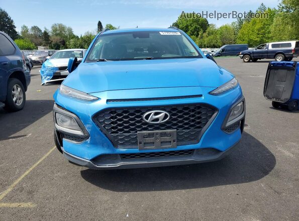 KM8K22AA9LU481283 2020 HYUNDAI KONA Синий Вид спереди