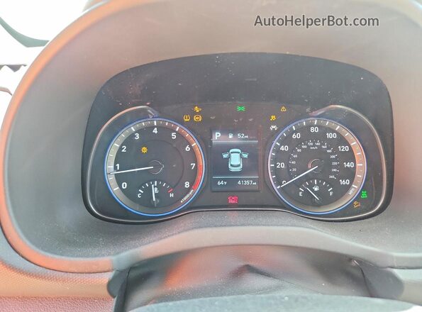 KM8K2CAA2KU335280 2019 HYUNDAI KONA Черный Вид щитка приборов
