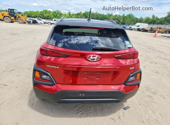KM8K2CAA3JU073851 2018 HYUNDAI KONA Red Widok z tyłu