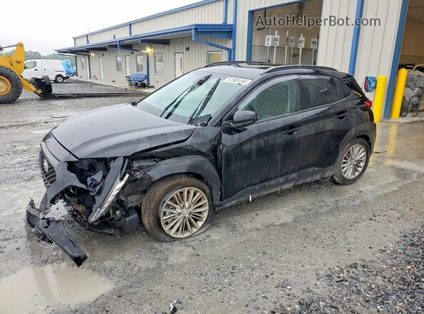 KM8K2CAA3MU724450 2021 HYUNDAI KONA Черный Передняя левая четверть