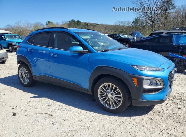 KM8K2CAA9LU484741 2020 HYUNDAI KONA Синий Передняя правая четверть