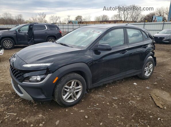 KM8K2CAB2NU754596 2022 HYUNDAI KONA Черный Передняя левая четверть